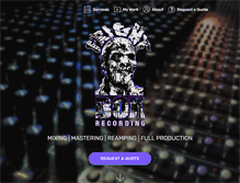 Tablet Screenshot of frightboxrecording.com